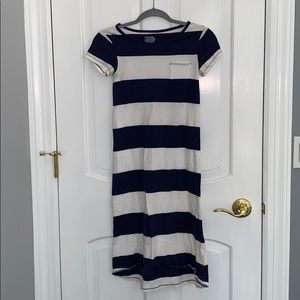 Long stripped t shirt boat dress